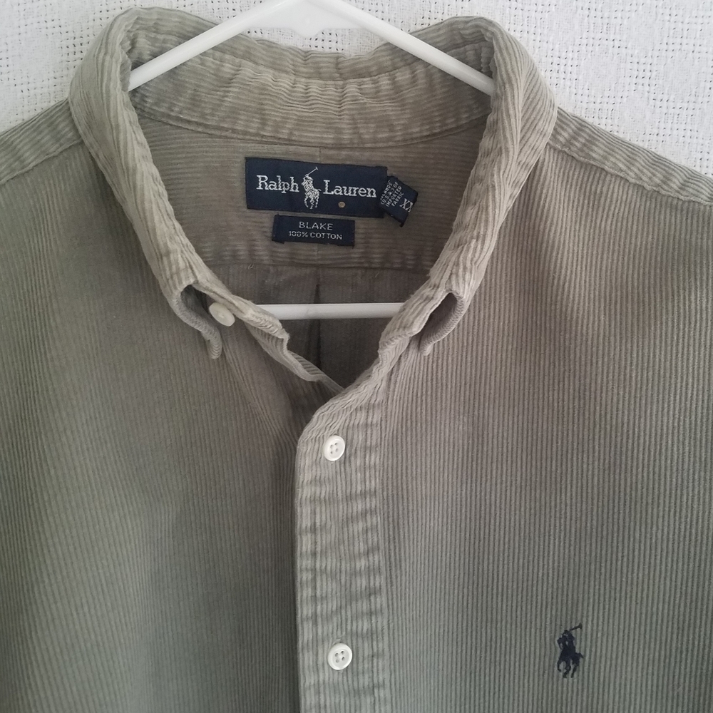 Ralph Lauren Blake Corduroy Shirt XXL Gray